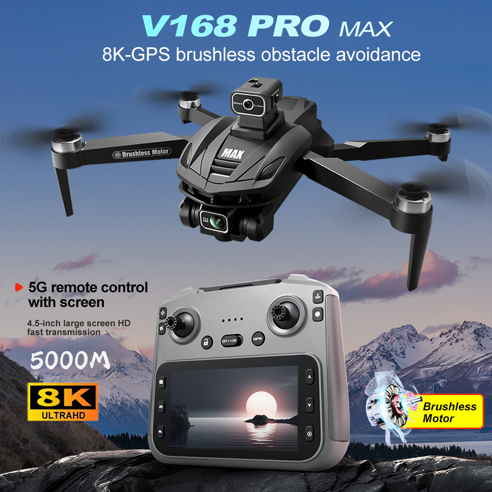 Drone Gimbal Brushless - V168 PRO Max GPS Drohne 8K