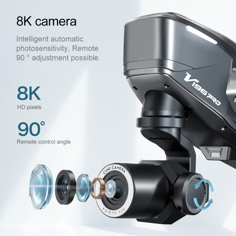 2025 V196 Automatische Hindern – Drone Gimbal 2 Axis Bewertung und Preis